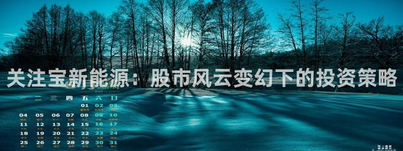 千亿球盟会乐玩：关注宝新能源：股市风云变