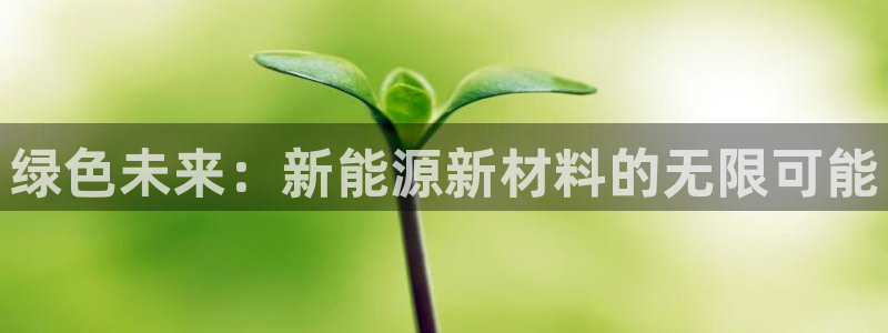 球盟会(中国)官方网站：绿色未来：新能源