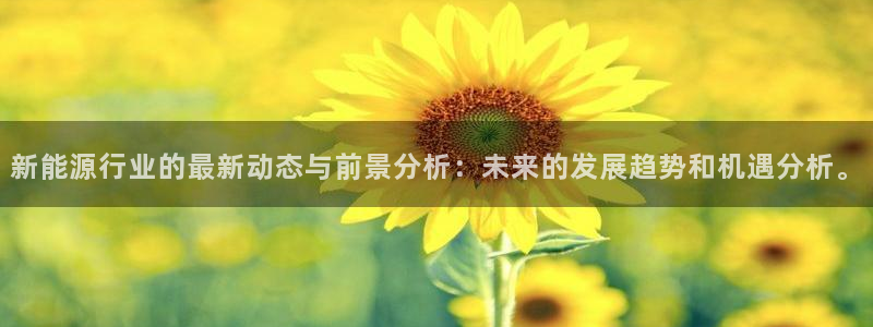 球盟会qmh网页版登录：新能源行业的最新