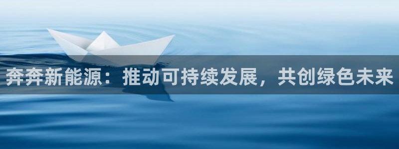 球盟会官网网页版：奔奔新能源：推动可持续