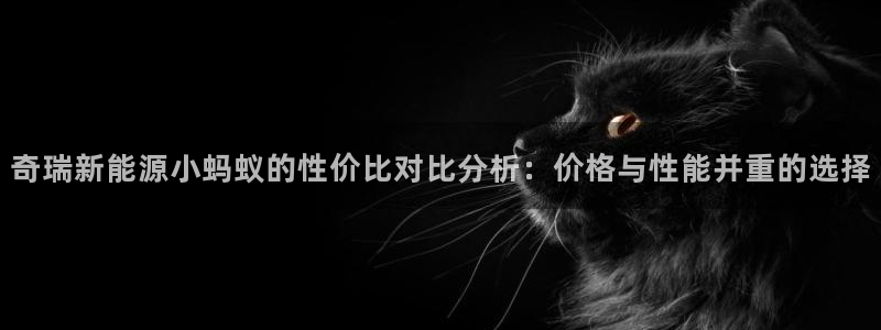 球盟会最新活动:奇瑞新能源小蚂蚁的性价比对比分析:价格与性能